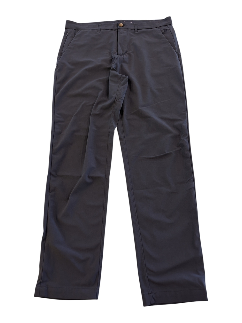 Zyia Men's Charcoal Straight-Leg Chinos Slacks